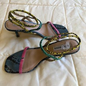Multicolored Steve Madden Shoes. Size 8. Perfect shape. Tried on, never worn.